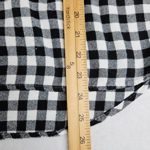 Matilda Jane Joanna Gaines Black White Gingham Check Fall Button Top Medium - Picture 11 of 11